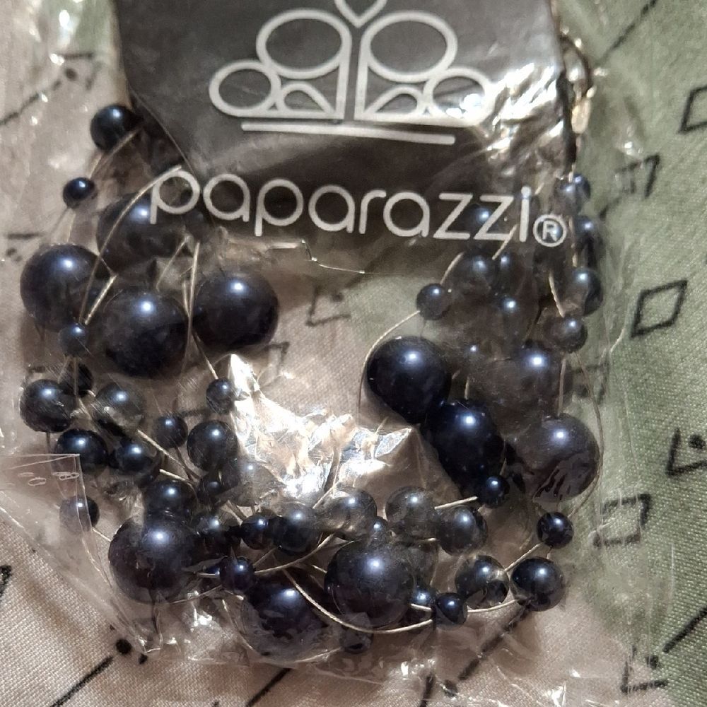 Paparazzi Dark Blue Beaded Hair Accessory